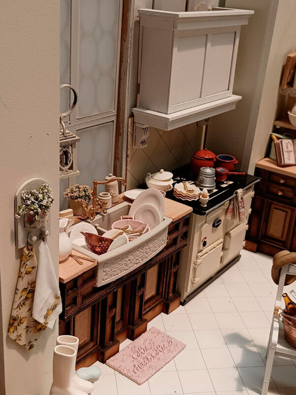 Kit miniatura mostrador para fregadero